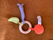 Vorschaubild 1 von Baby Greifling Rassel Holz Baumwolle Mehrfarbig Spielzeug