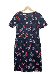 Vorschaubild 1 von Damen Sommerkleid Blumenmuster Gr. 38 M Freizeit Midikleid