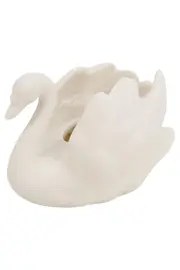 Vorschaubild 1 von Dekofigur Schwan Weiß Elegant Keramik Figur