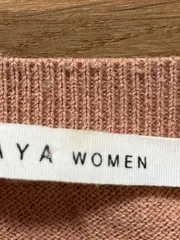 Vorschaubild 4 von Damen Pullover Gr. 36/S Beige Basic Langarm