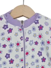 Vorschaubild 3 von TCM Mädchen Trainingsanzug Set Jacke Hose Blumen Lila Gr. 98/104
