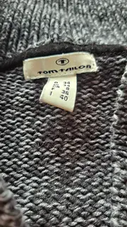 Vorschaubild 6 von Damen Strickjacke Kapuze Gürtel Gr. 34/XS Grau Meliert