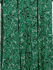 Vorschaubild 5 von Damen Blusenkleid S Grün Blumenmuster Maxikleid Feminin