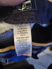 Vorschaubild 3 von Baby Jeans Jogginghose Gr. 74 12-18 Monate Blau Elastikbund