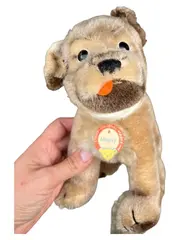 Vorschaubild 1 von Mopsy Hund Plüschtier Vintage mit Brustschild Braun