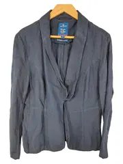 Vorschaubild 1 von Damen Blazer Gr. 40 Blau Viskose Leinen Casual