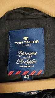 Vorschaubild 2 von Damen Blazer Gr. 40 Blau Viskose Leinen Casual