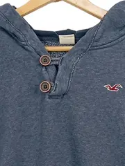 Vorschaubild 4 von Kapuzenpullover Herren Blau Gr. XL Casual Hoodie