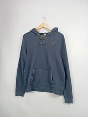 Vorschaubild 2 von Kapuzenpullover Herren Blau Gr. XL Casual Hoodie