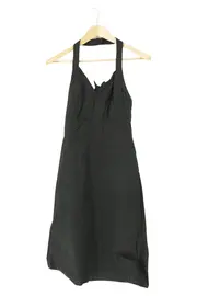 Vorschaubild 1 von TAIFUN Damen Freizeitkleid Neckholder Gr. 38/M Schwarz Gepunktet Elegant