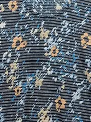 Vorschaubild 4 von Damen Bluse Kurzarm Blumenmuster Mehrfarbig Gr. 48