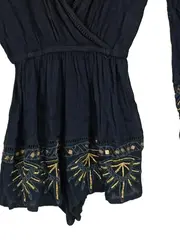 Vorschaubild 3 von Damen Jumpsuit XS Schwarz Bohemian Stickerei