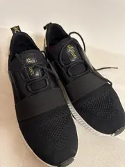 Vorschaubild 5 von Damen Slipper Sneaker Schwarz Gold Gr. 40 Slip-On Sportlich