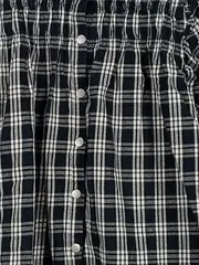 Vorschaubild 6 von Mädchen Hemdblusenkleid Gr. 140 kariert schwarz weiß Baumwolle