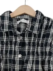 Vorschaubild 4 von Mädchen Hemdblusenkleid Gr. 140 kariert schwarz weiß Baumwolle