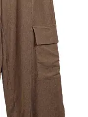 Vorschaubild 3 von Damen Cargohose S Braun Casual Wide Leg Hose