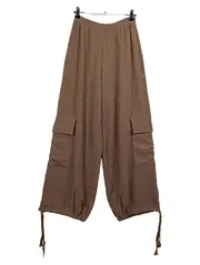 Vorschaubild 1 von Damen Cargohose S Braun Casual Wide Leg Hose