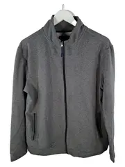Vorschaubild 1 von Man Sweatjacke Herren Gr. M/L Grau Stehkragen Reißverschluss