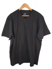 Vorschaubild 2 von Herren T-Shirt Essential Tee V-Ausschnitt Schwarz Gr. XXL Slim Fit