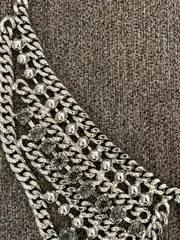 Vorschaubild 3 von Halskette Kragenkette Damen Silber Metall Modern Elegant