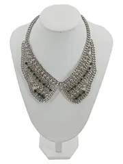 Vorschaubild 1 von Halskette Kragenkette Damen Silber Metall Modern Elegant