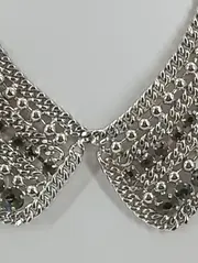 Vorschaubild 2 von Halskette Kragenkette Damen Silber Metall Modern Elegant
