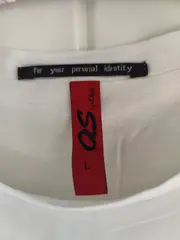 Vorschaubild 3 von Damen T-Shirt Basic Weiß Gr. 40 L Kurzarm