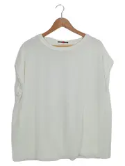 Vorschaubild 1 von Damen T-Shirt Basic Weiß Gr. 40 L Kurzarm