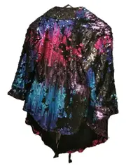 Vorschaubild 2 von Pailletten Kimono Jacke Damen Gr. 36/S Glamour Party