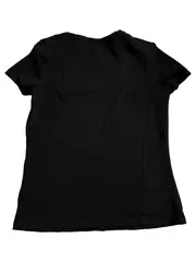 Vorschaubild 5 von Damen T-Shirt Basic Kurzarm Baumwolle Freizeit Schwarz Gr. 40 L