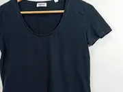 Vorschaubild 3 von Damen T-Shirt Basic Kurzarm Baumwolle Freizeit Schwarz Gr. 40 L
