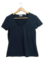 Vorschaubild 1 von Damen T-Shirt Basic Kurzarm Baumwolle Freizeit Schwarz Gr. 40 L