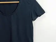 Vorschaubild 4 von Damen T-Shirt Basic Kurzarm Baumwolle Freizeit Schwarz Gr. 40 L