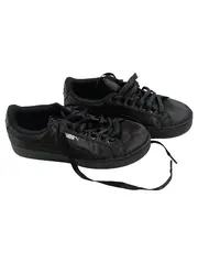 Vorschaubild 1 von Damen Sneaker Low Satin Schwarz Gr. 37 Schnürung Sportschuhe