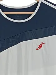 Vorschaubild 3 von Herren Sport Shirt Trikot Blau Gestreift Gr. XL Polyester