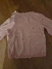 Vorschaubild 2 von Langarmshirt Baby Mädchen Gr. 74 Rosa Blumenmuster Gänseblümchen