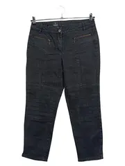 Vorschaubild 5 von Damen Biker Hose Schwarz Gr. M/38 Reißverschluss Stretch