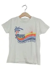 Vorschaubild 1 von Kinder T-Shirt Gr. 104 Weiß Retro Print Palmen Sommer