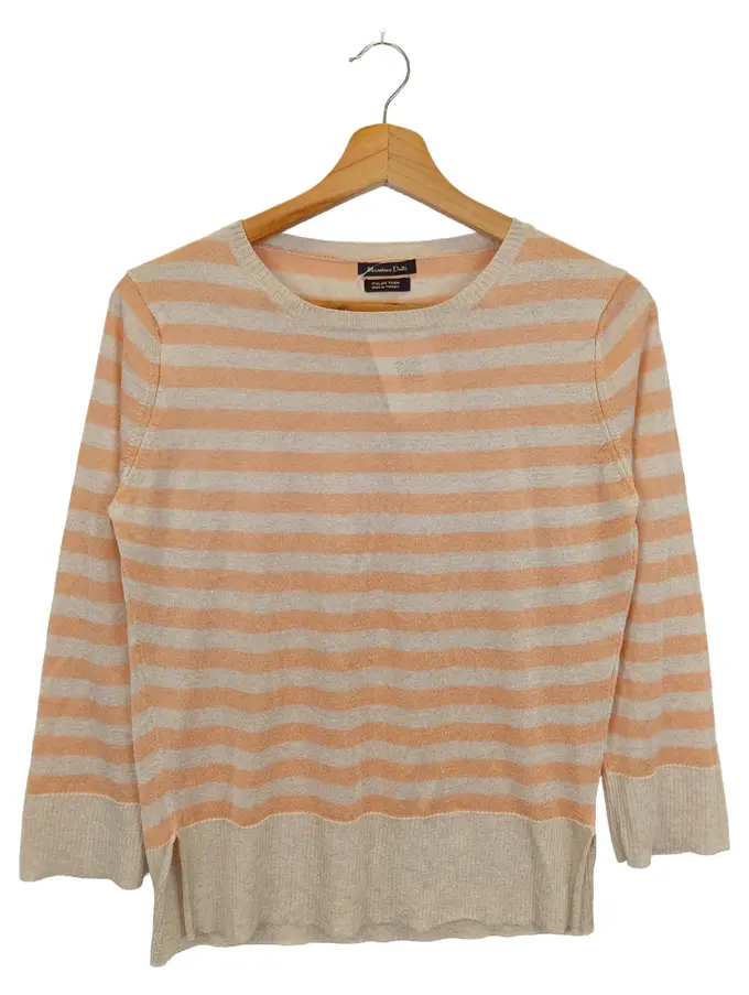 MASSIMO DUTTI Damen Pullover gestreift Mehrfarbig 36/S