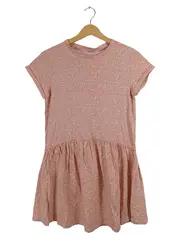Vorschaubild 1 von Mädchen Kleid Gr. 158 Rosa Animal-Print Baumwolle