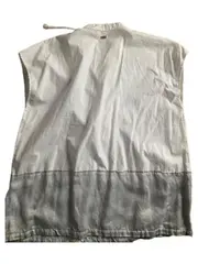 Vorschaubild 2 von Sport Damen Bluse Gr. 38 Weiß Schnürung Baumwolle Casual