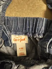 Vorschaubild 4 von Jeanskleid Baby Mädchen Gr. 68 Blau Punkte Rüschen