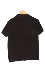 Vorschaubild 2 von Damen Strickjacke 38/M Braun Klassisch Kurzarm Zopfstrickmuster