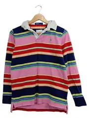 Vorschaubild 1 von Polo by Ralph Lauren Kinder Langarm Poloshirt Gestreift Baumwolle Gr. 140