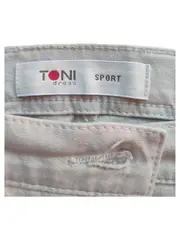 Vorschaubild 7 von Damen Hose Stoffhose Gr. 44 Beige Baumwolle Stretch Strass Casual Sport