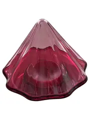 Vorschaubild 1 von Windlicht Teelichthalter Glas Rot Modern H15 B19 cm