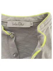 Vorschaubild 3 von T-Shirt Gr. 68 Grau Kurzarm Baumwolle Klassisch Casual