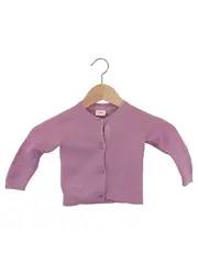 Vorschaubild 1 von Kinder Strickjacke Gr. 74 Rosa Baumwolle Polyacryl Cardigan