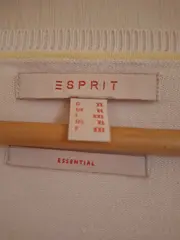 Vorschaubild 2 von Essential Damen Strickjacke Weiß Gr. XL Cardigan V-Ausschnitt Basic