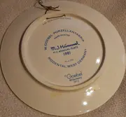 Vorschaubild 2 von Sammelteller Porzellan Junge unter Regenschirm Hummel 1981